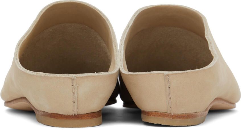 Lauren Manoogian Beige Raw Vault Mules - Picture 2