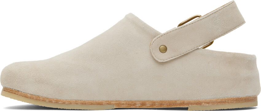 Lauren Manoogian Beige Suede Mules - Picture 3