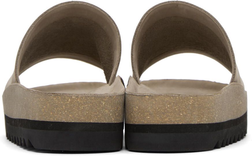 Lauren Manoogian Taupe Raw Contour Slides
