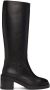 Legres Black Oiled Leather Riding Boots - Thumbnail 1