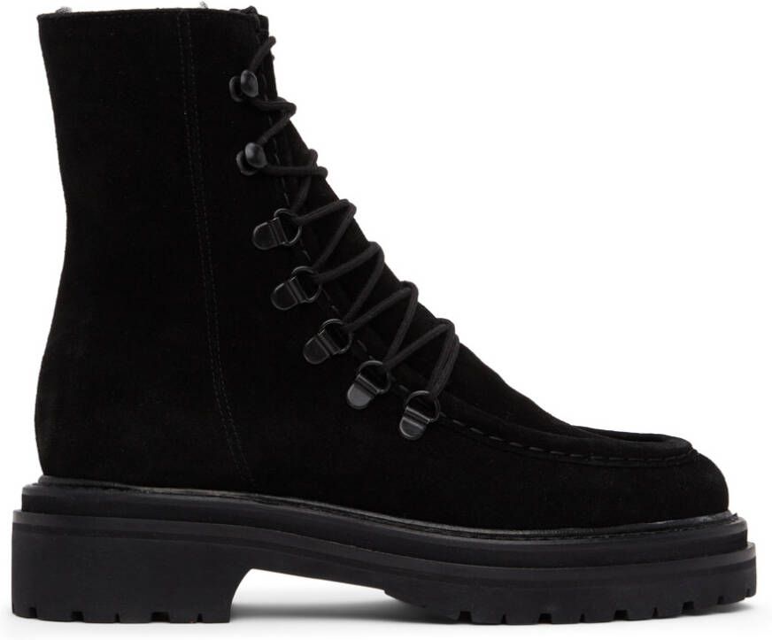 Legres Black Suede College Boots