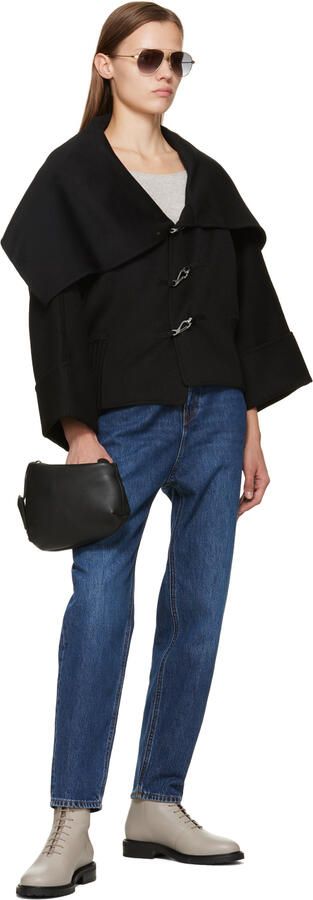 Legres Beige Leather Combat Boots - Picture 4