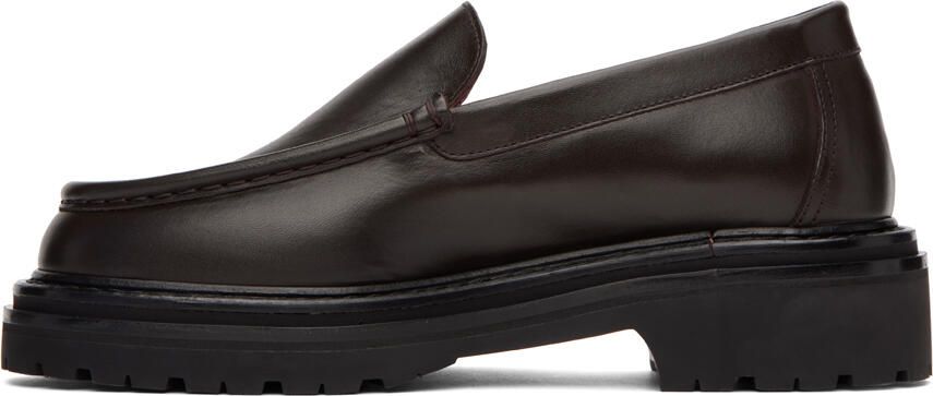 Legres Brown Leather Loafers - Picture 3