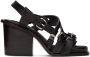 LEMAIRE Black Pin-Buckle Heeled Sandals - Thumbnail 1