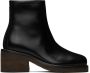 LEMAIRE Black Piped Ankle Boots - Thumbnail 1
