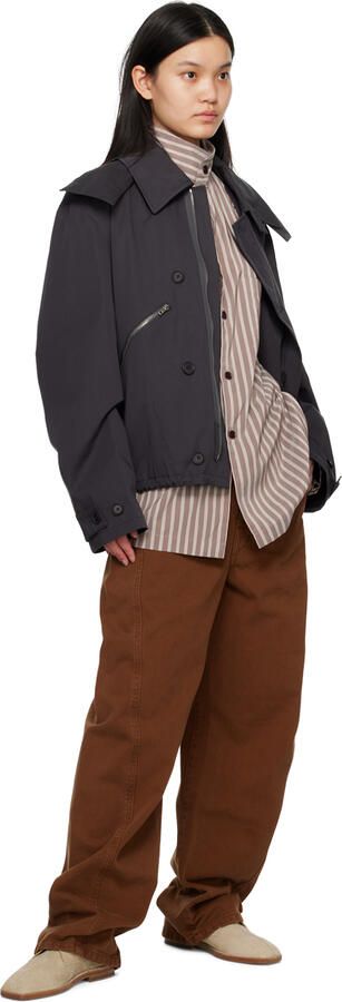 LEMAIRE Beige Flat Laced Derbys - Picture 3