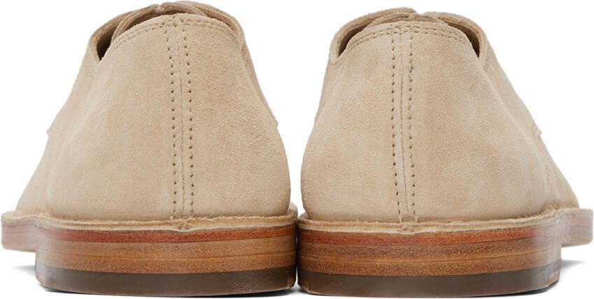 LEMAIRE Beige Flat Laced Derbys