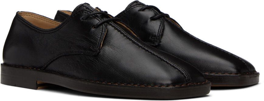 LEMAIRE Black Flat Laced Derbys - Picture 2