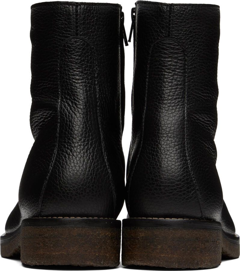 LEMAIRE Black Leather Chelsea Boots