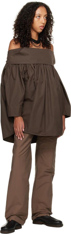 LEMAIRE Black Piped Loafers - Picture 4