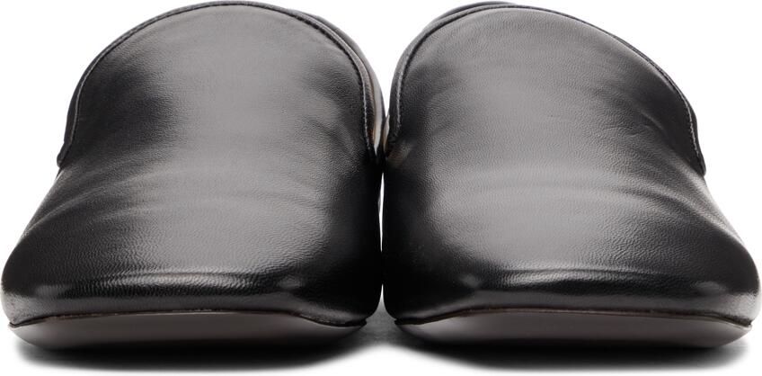 LEMAIRE Black Soft Loafers - Picture 1