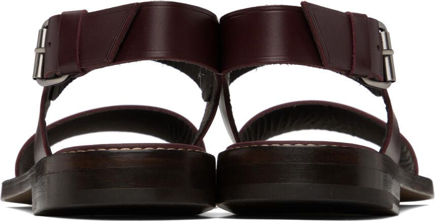 LEMAIRE Burgundy Classic Sandals