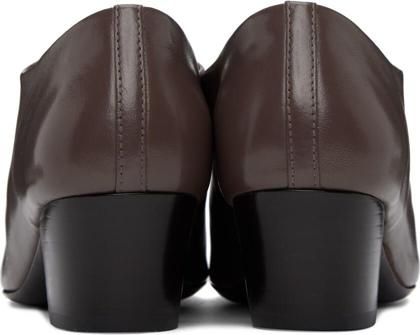 LEMAIRE Gray Heeled Derbies