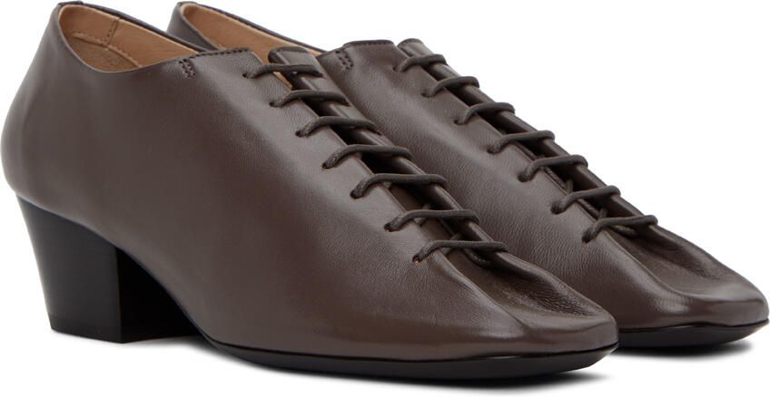 LEMAIRE Gray Heeled Derbies - Picture 2