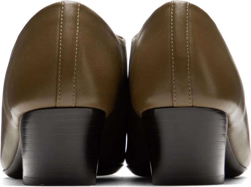 LEMAIRE Khaki Heeled Derbys
