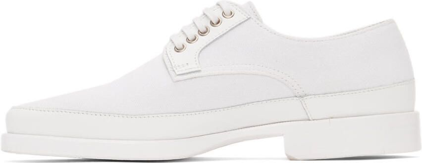 LEMAIRE White Canvas Derbys - Picture 4