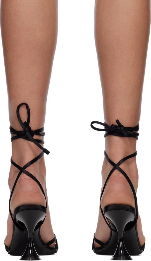 Les Petits Joueurs Black Kaia Sandals - Picture 3