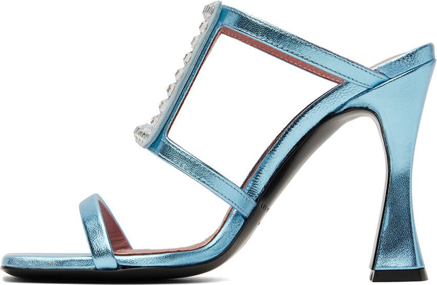 Les Petits Joueurs Blue Hoya Heeled Sandals - Picture 3