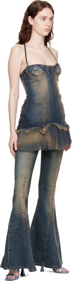 Les Petits Joueurs Blue Hoya Heeled Sandals - Picture 4