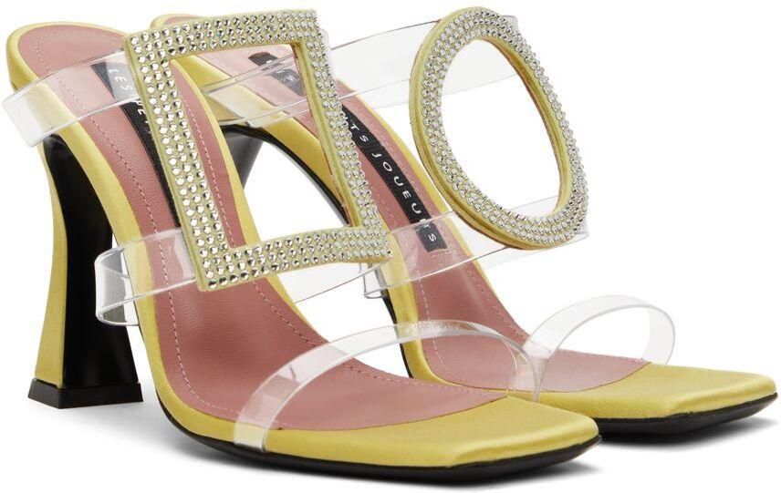 Les Petits Joueurs Green Hoya Heeled Sandals - Picture 2