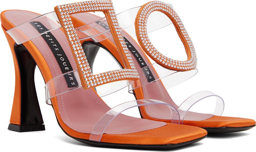 Les Petits Joueurs Orange Hoya Heeled Sandals - Picture 2