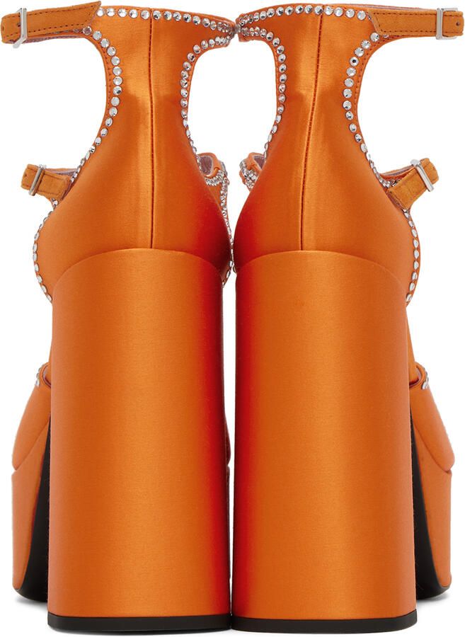 Les Petits Joueurs Orange Sole Jane Heels - Picture 3