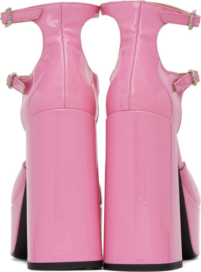 Les Petits Joueurs Pink Sole Jane Heels - Picture 3