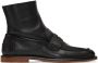 Loewe Black Loafer Boots - Thumbnail 1
