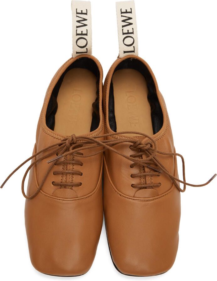 Loewe Tan Soft Derbys - Picture 1