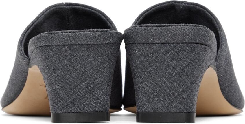 LOW CLASSIC Gray Slide Heeled Sandals