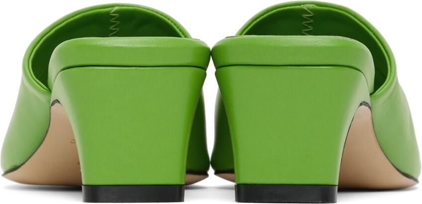 LOW CLASSIC Green Slide Heeled Sandals
