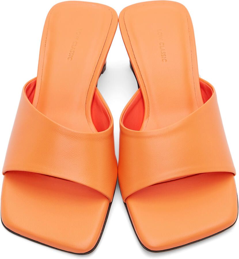 LOW CLASSIC Orange Slide Heeled Sandals