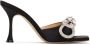 MACH & MACH Black Double Bow 95 Heeled Sandals - Thumbnail 1