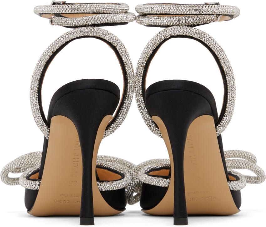 MACH & MACH Black Double Bow 110 Heels