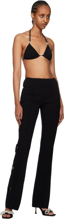 MACH & MACH Black Double Bow 95 Heeled Sandals - Picture 4