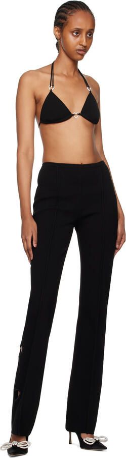 MACH & MACH Black Double Bow 95 Heels - Picture 4