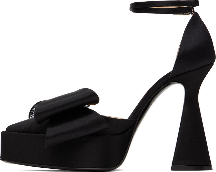 MACH & MACH Black 'Le Cadeau' 140 Platform Heels - Picture 3