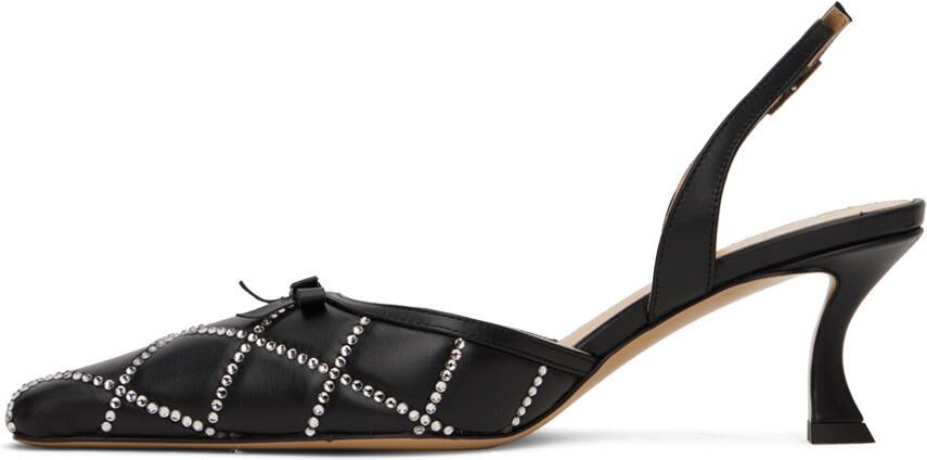 MACH & MACH Black Marien Heels - Picture 3