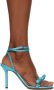 MACH & MACH Blue French Bow 95 Heeled Sandals - Thumbnail 1