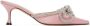 MACH & MACH Pink Double Bow 65 Heels - Thumbnail 1