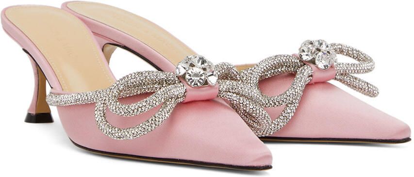 MACH & MACH Pink Double Bow 65 Heels