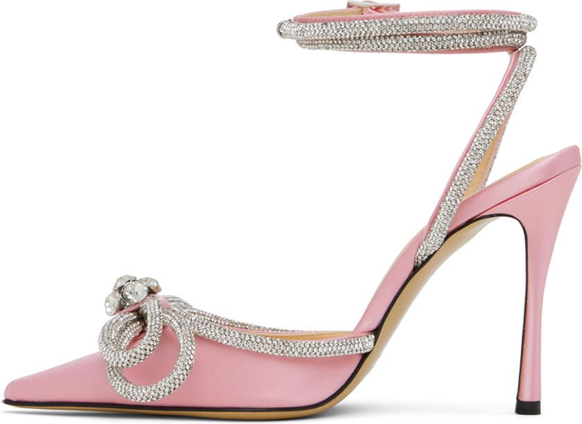 MACH & MACH Pink Double Bow Heels - Picture 2