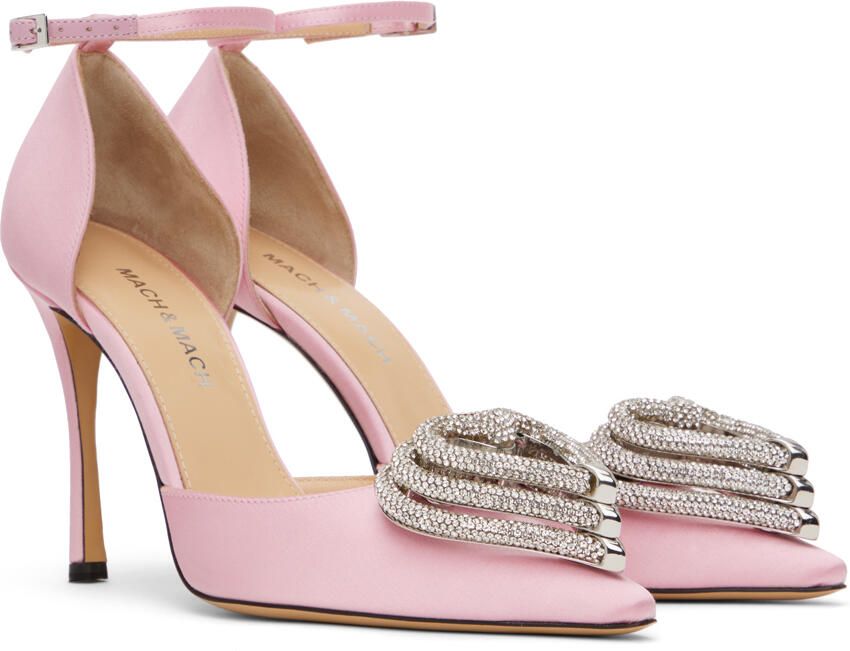 MACH & MACH Pink Triple Heart 110 Heels - Picture 2