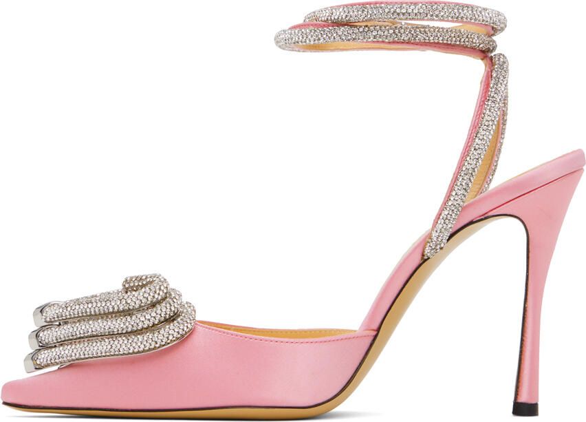 MACH & MACH Pink Triple Hearts Heels - Picture 2