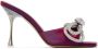 MACH & MACH Purple Double Bow 95 Heels - Thumbnail 1