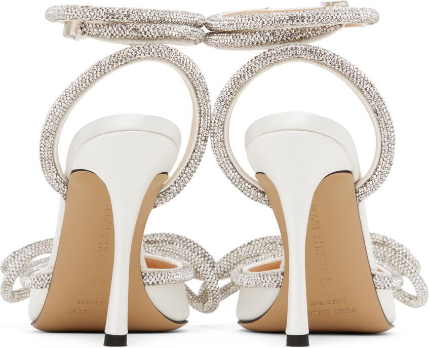 MACH & MACH White Double Bow 110 Heels