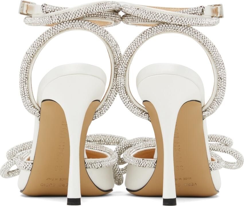 MACH & MACH White Double Bow 110 Heels