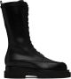 Magda Butrym Black Leather Combat Boots - Thumbnail 1