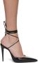Magda Butrym Black Leather Pointed-Toe Wrap Heels - Thumbnail 1