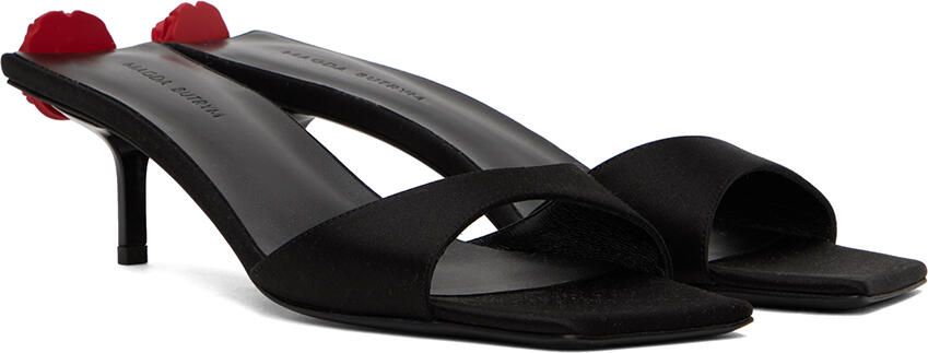 Magda Butrym Black Square Kitten Mules - Picture 2